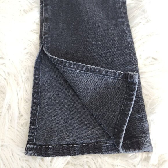 Anthropologie Pilcro Split Hem Straight Leg Jeans Women's 31‎ High Rise Black - Picture 16 of 16